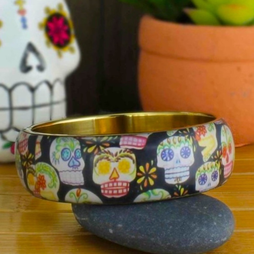 Sugar Skull Bangle